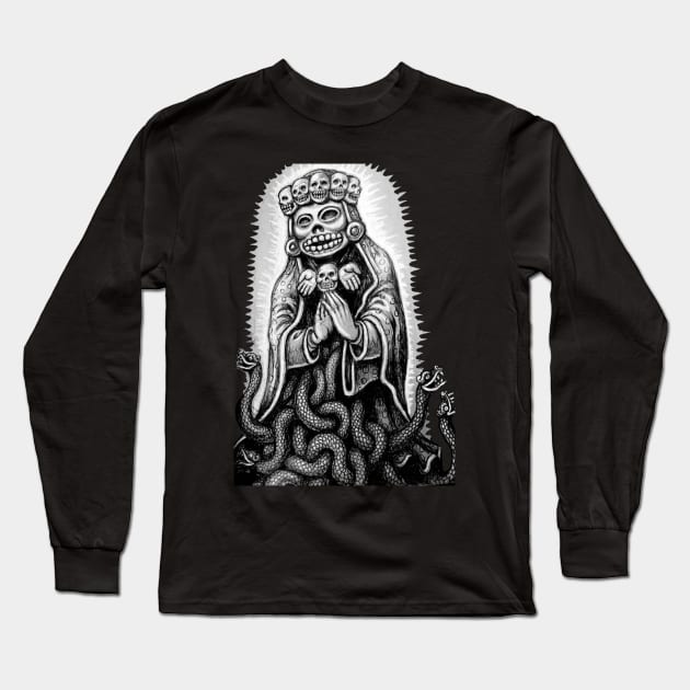 Santa Muerte Long Sleeve T-Shirt by ArtRooTs